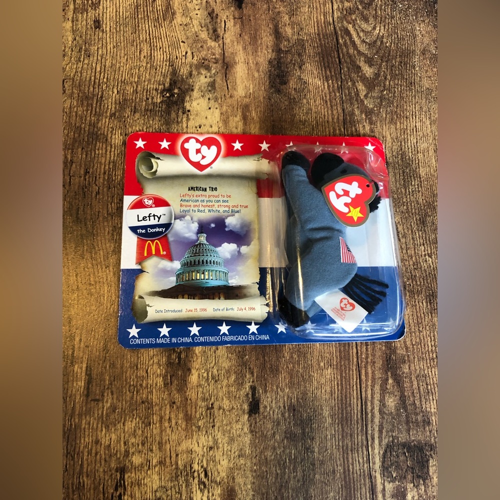 McDonald's Ty - Lefty The Donkey Beanie Babies